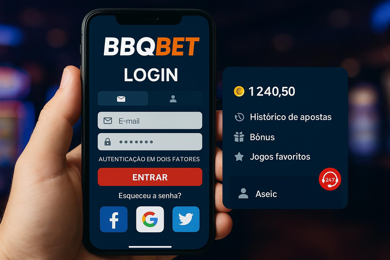 Criar uma nova Conta no plataforma BBQBET